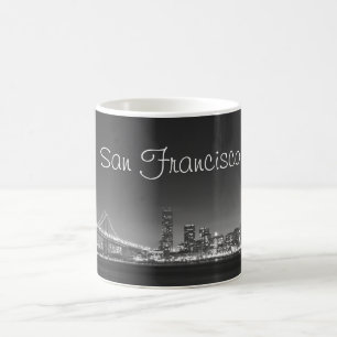 Tasse de blanc de noir d'horizon de San Francisco