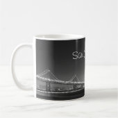 Tasse de blanc de noir d'horizon de San Francisco (Gauche)