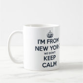 Tasse de blanc de sentiments de New York City (Gauche)