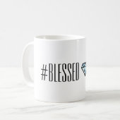 Tasse de #BLESSED avec le diamant (Devant gauche)