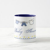 Tasse de bleu de baby shower (Centre)