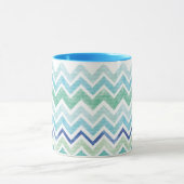 Tasse de bleu de Chevron (Centre)