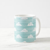 Tasse de bleu de ciel de nuage (Devant droit)