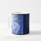 Tasse de bleu de licorne de lune (Devant gauche)