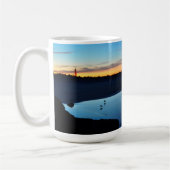 Tasse de bleu d'oiseaux de la jetée 3 de plage (Gauche)