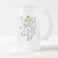 Tasse de Bohème tchèque de lion