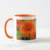 Tasse de boisson Mums Orange d'Automne (Gauche)