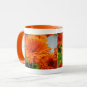 Tasse de boisson Mums Orange d'Automne (Devant gauche)