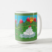 Tasse de bonhomme de neige de Noël (Devant droit)