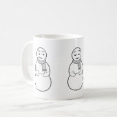 Tasse de bonhommes de neige d'Emoji (Devant gauche)