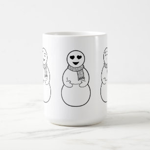 Tasse de bonhommes de neige d'Emoji
