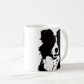 Tasse de border collie 11oz - (Devant droit)