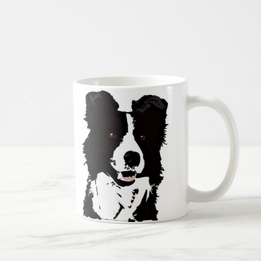 Tasse de border collie 11oz - (Droite)