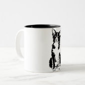 Tasse de border collie 11oz (Devant gauche)