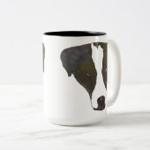 Tasse de border collie d'art de bruit (Devant droit)