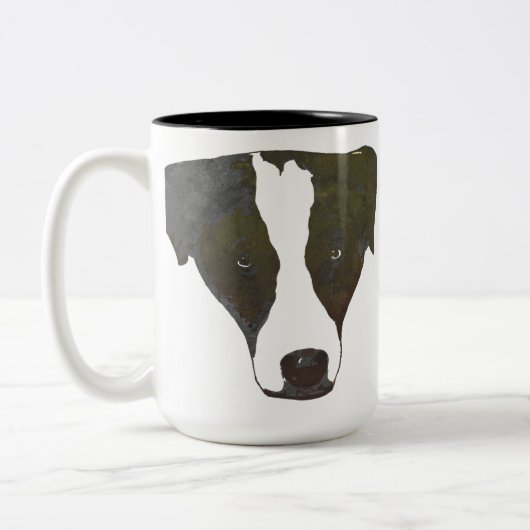 Tasse de border collie d'art de bruit (Gauche)