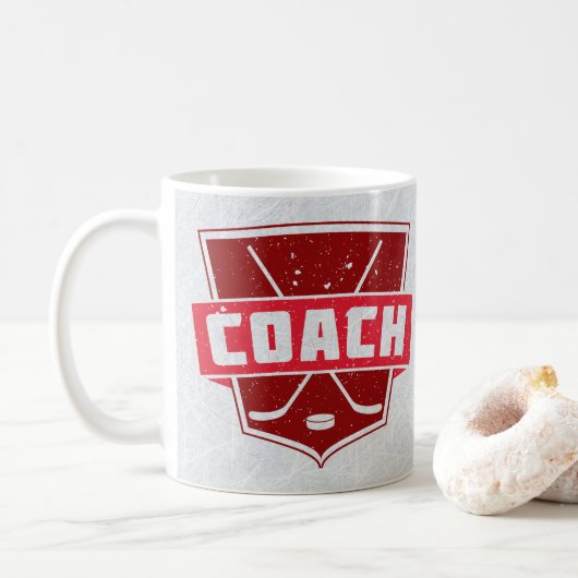 Tasse de bouclier de style rétro pour entraîneur d (Avec donut)