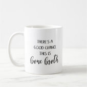 Tasse de bouillon d'os avec une bonne chance (Gauche)