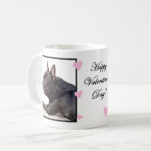 Tasse de bouledogue français de heureuse (Devant gauche)