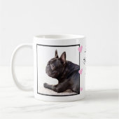 Tasse de bouledogue français de heureuse (Gauche)
