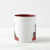 Tasse de bouledogue français de Noël (Centre)