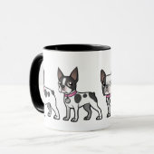 Tasse de bouledogue français et de café de Boston (Devant gauche)
