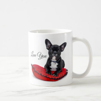 Tasse de bouledogue français je t'aime