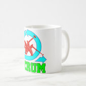 Tasse de bousculade - travailleurs et le symbole (Devant droit)