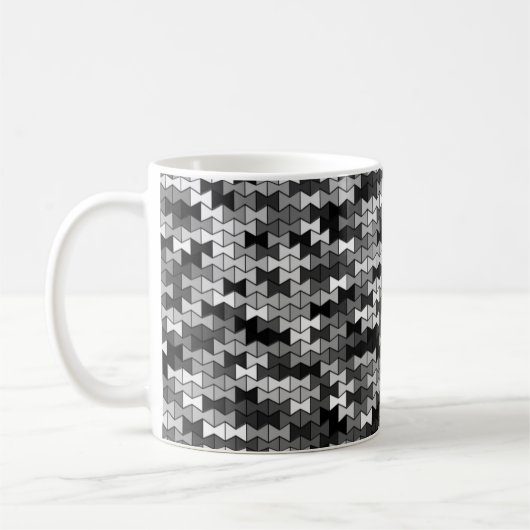 Tasse de Bowties 11oz de gamme de gris (Gauche)