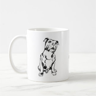 Tasse de bull-terrier du Staffordshire