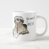 Tasse de bureau de paresse de bande dessinée (Droite)