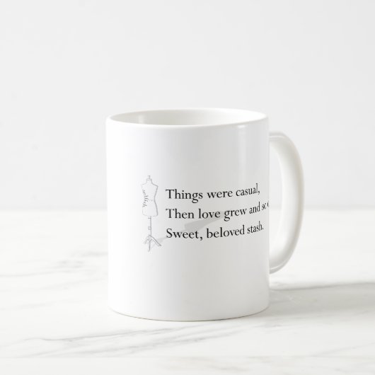 Tasse "de cachette douce et aimée" (Devant droit)