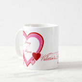 Tasse de cadeau d'Amie-Ami de Saint-Valentin (Devant gauche)