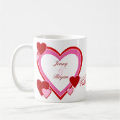 Tasse de cadeau d'Amie-Ami de Saint-Valentin (Gauche)