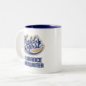 Tasse de cadeau d'assureur (mondes meilleurs) (Devant gauche)