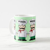 Tasse de cadeau de chef de pizza (Devant gauche)