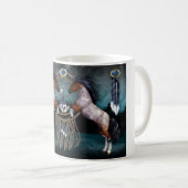 Tasse de cadeau de cheval de style de Natif (Devant droit)