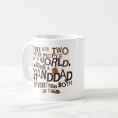 Tasse de cadeau de fête des pères de grand-papa (Devant gauche)