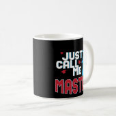 Tasse de cadeau de jour de diplômé de maîtrise (Devant droit)