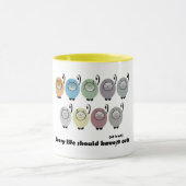 Tasse de cadeau de neuf chats (Centre)