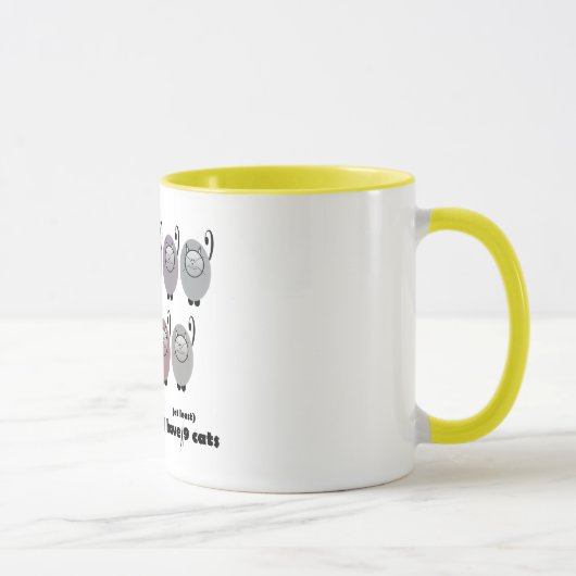 Tasse de cadeau de neuf chats (Droite)