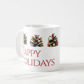 Tasse de cadeau de Noël d'entreprise unique modern (Devant gauche)