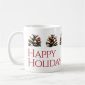 Tasse de cadeau de Noël d'entreprise unique modern (Gauche)