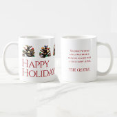 Tasse de cadeau de Noël d'entreprise unique modern