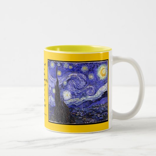 Tasse de cadeau de nuit étoilée et étoilée (Droit)