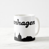 Tasse de cadeau de point de repère de Copenhague (Devant droit)