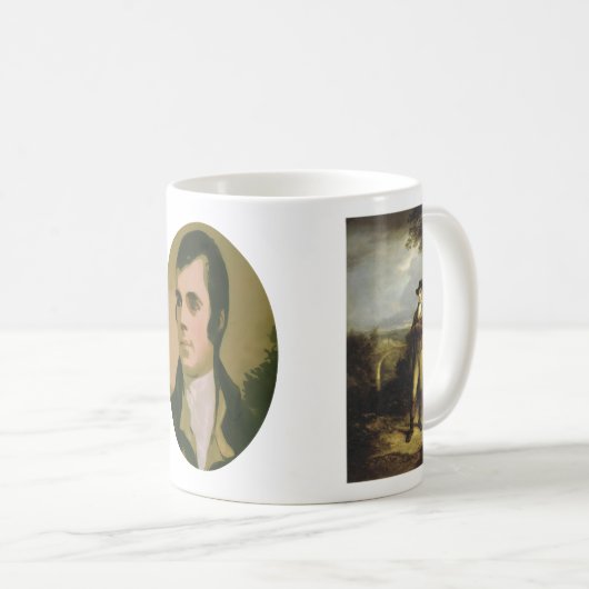 Tasse de cadeau de Robert Burns (Devant droit)