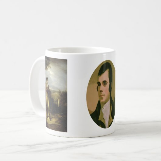 Tasse de cadeau de Robert Burns (Devant gauche)