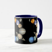 Tasse de cadeau de système solaire (Devant droit)