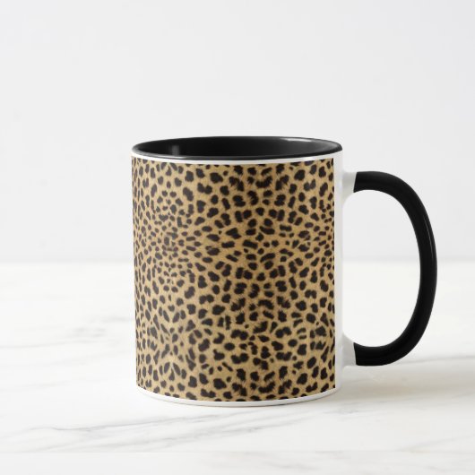 Tasse de cadeau d'impression de guépard (Droite)